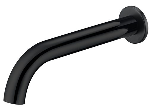 [43297] Hali Matt Black Curved Bath Spout Lead Free