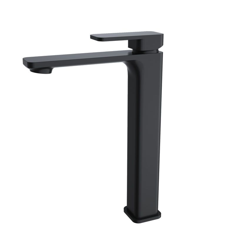 [41109] Ivano Black Square Tall Basin Mixer
