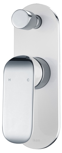 [43261] Kara Wall Mixer with Diverter(Chrome & White)