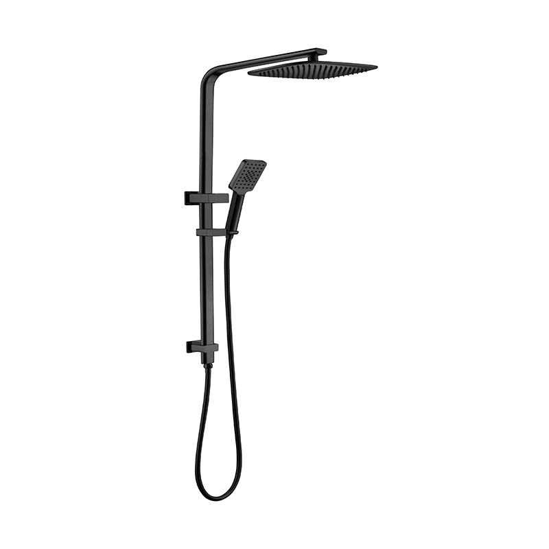 [55077] Kasten Matte Black Sliding Rail With 3 Spray Function Hand Shower