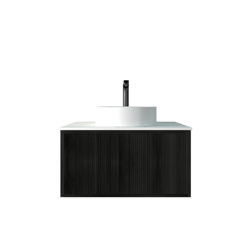 [93318/K75W-BO] Kiama 740Lx496Dx380Hmm Bottega Oak 1/DW Wall Hung Vanity