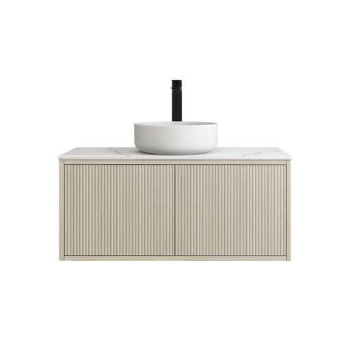 [93273/K95RW-CO] Kiama 890Lx496Dx380Hmm Coastal Oak 1R/DW 1L/DR Wall Hung Vanity