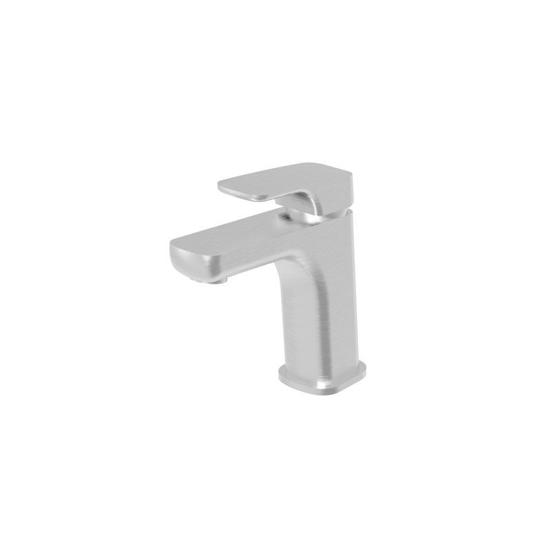 [55275] Kompakt Eckig Brushed Nickel Basin Mixer