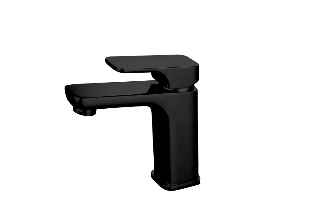 [55274] Kompakt Eckig Matte Black Basin Mixer