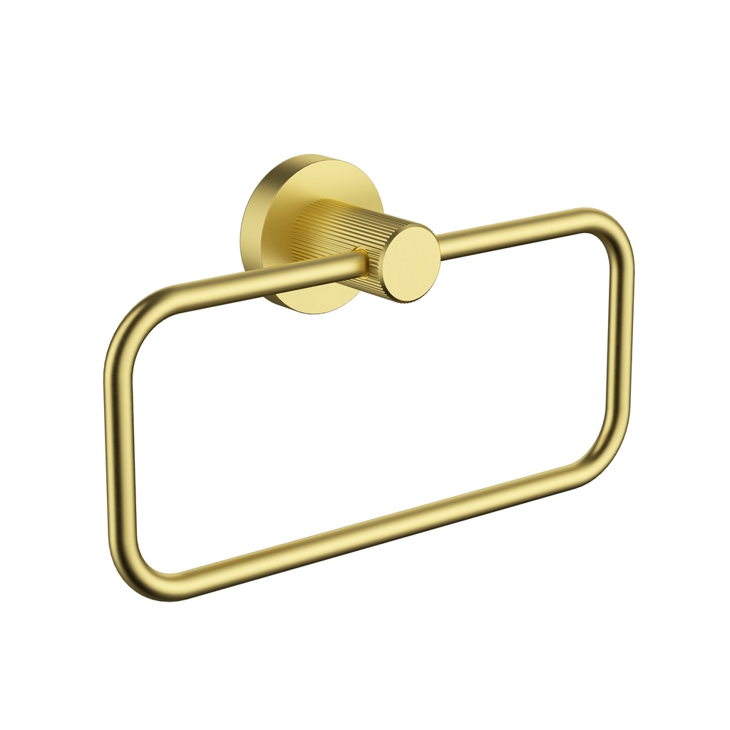 [44722] Linie Towel Ring Brushed Gold