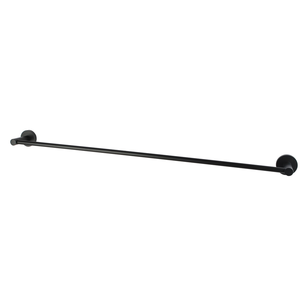 [40188] Lucid Pin Round Black Single Towel Rack Rail 790mm
