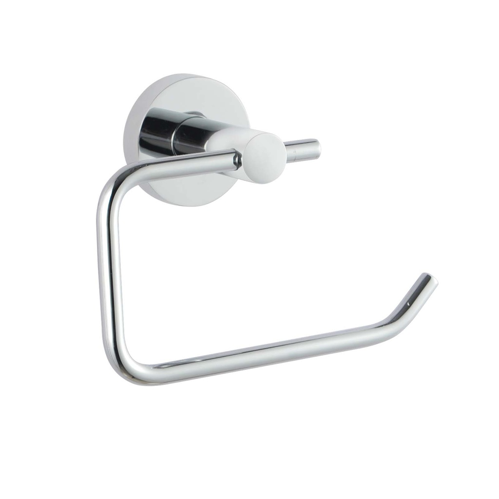 [40198] Lucid Pin Round Chrome Toilet Paper Roll Holder