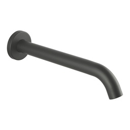 [41483] Lucid Pin Round Gun Metal Grey Bathtub/Basin Wall Spout 160mm Spout