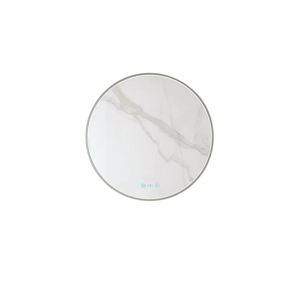 [50632] Maia Series 900x900x45mm Brushed Nickel Round LED Mirror