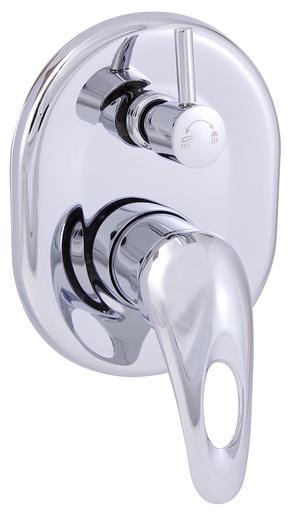 [43961] Mina Wall Mixer With Diverter(Chrome)