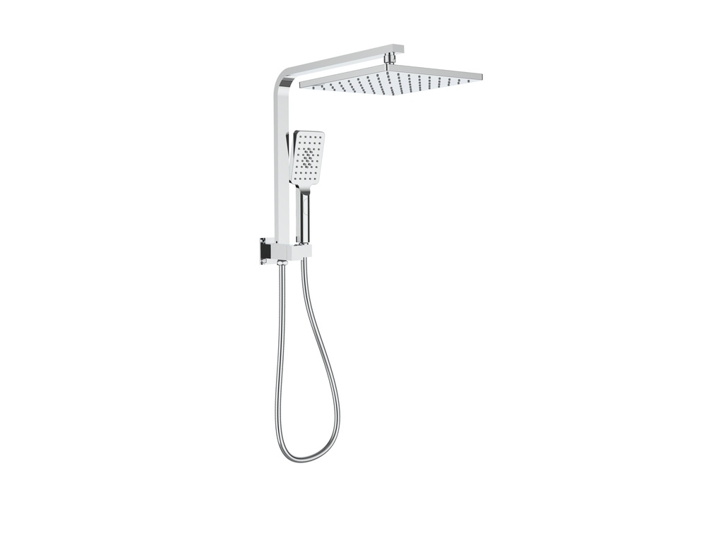 [44314] New Sando Square Mini Multi-function Shower Set Chrome,250mm Plastic Shower Head