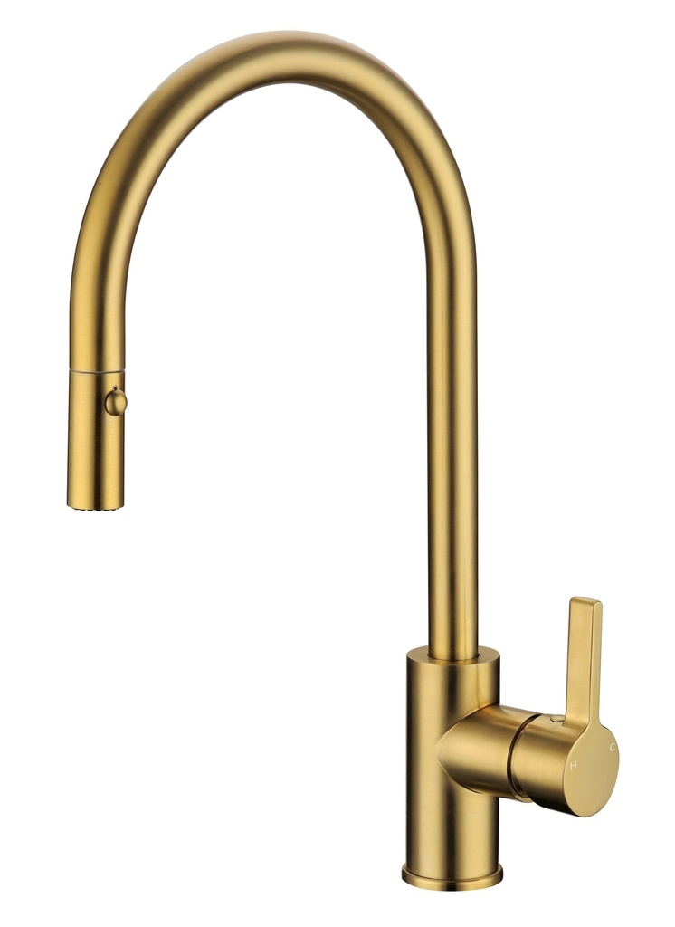 [44850] Otus New Pull Out Sink Mixer Brushed Gold Lead Free