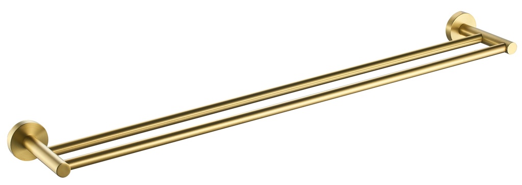 [43639] Otus Round Double Towel Rail 600mm(Brushed Gold)