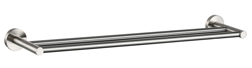 [43645] Otus Round Double Towel Rail 750mm(Brushed Nickel)