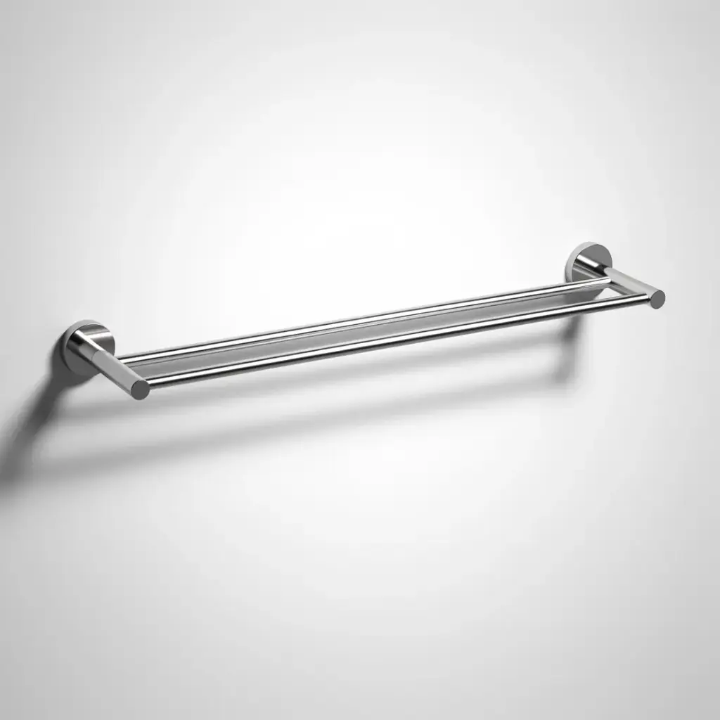 [44493] Otus Slimline Double Towel Rail 600mm Chrome