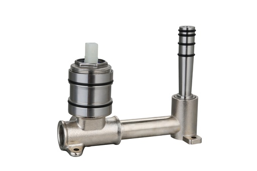 [44361] Otus Slimline SS Wall Basin Mixer Separate Back Plate Rough-in Body