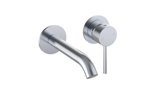 [44364] Otus Slimline SS Wall Basin Mixer Separate Back Plate Trim Kits in Chrome