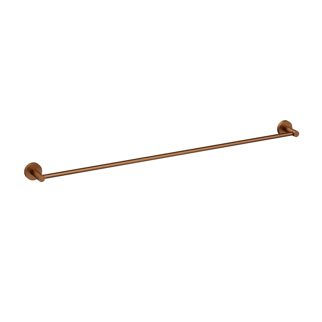 [44764] Otus Slimline Single Towel Rail 900mm Brushed Copper