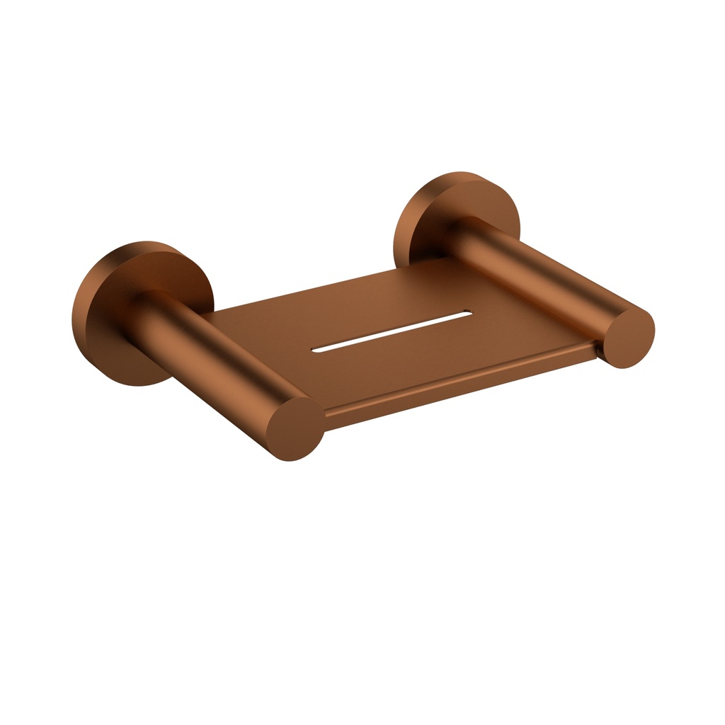 [44769] Otus Slimline Soap Holder Brushed Copper