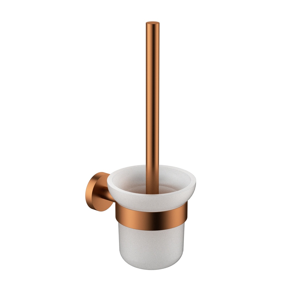 [44768] Otus Slimline Toilet Brush Holder Brushed Copper
