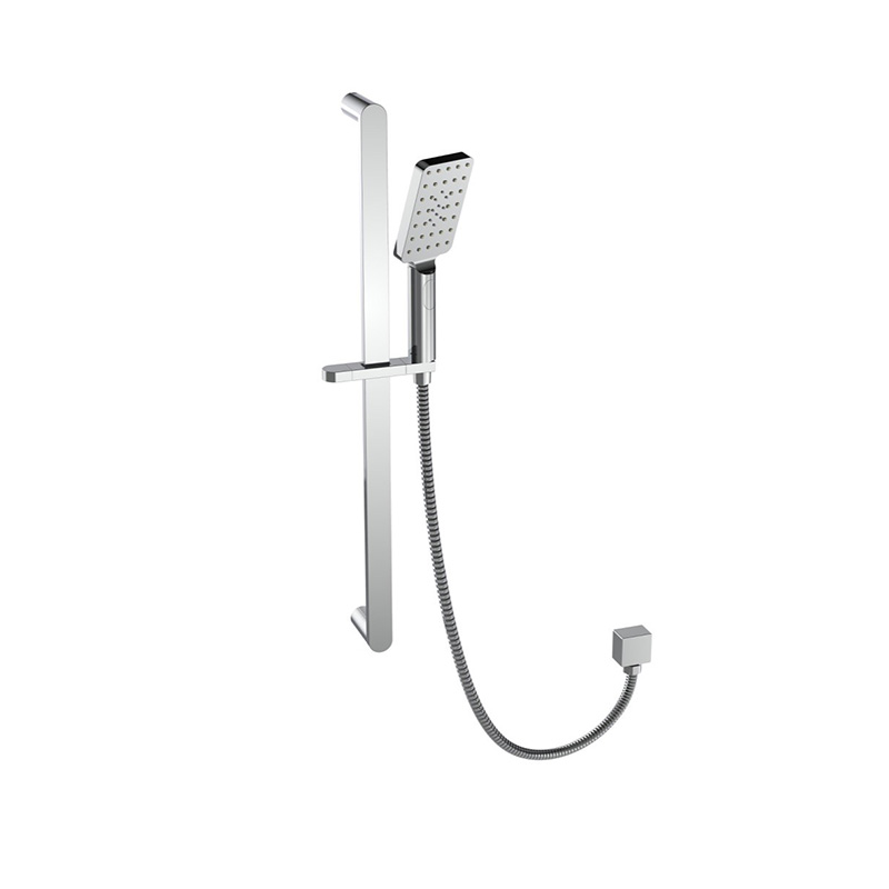 [55038] Oval Brass Chrome Sliding Rail Shower 3 Spray Function Hand Shower Head