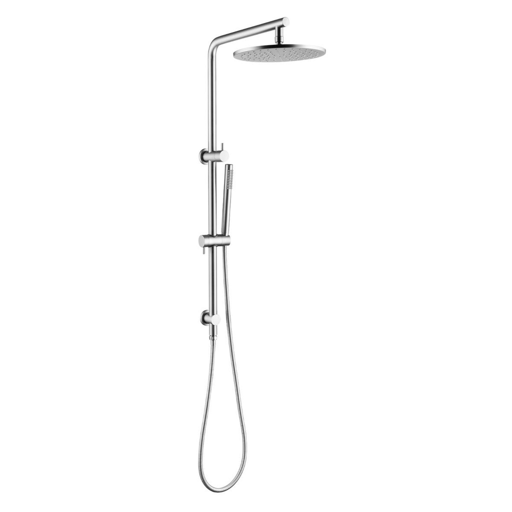 [40739] Pentro 10" Chrome Round Handheld Shower Station