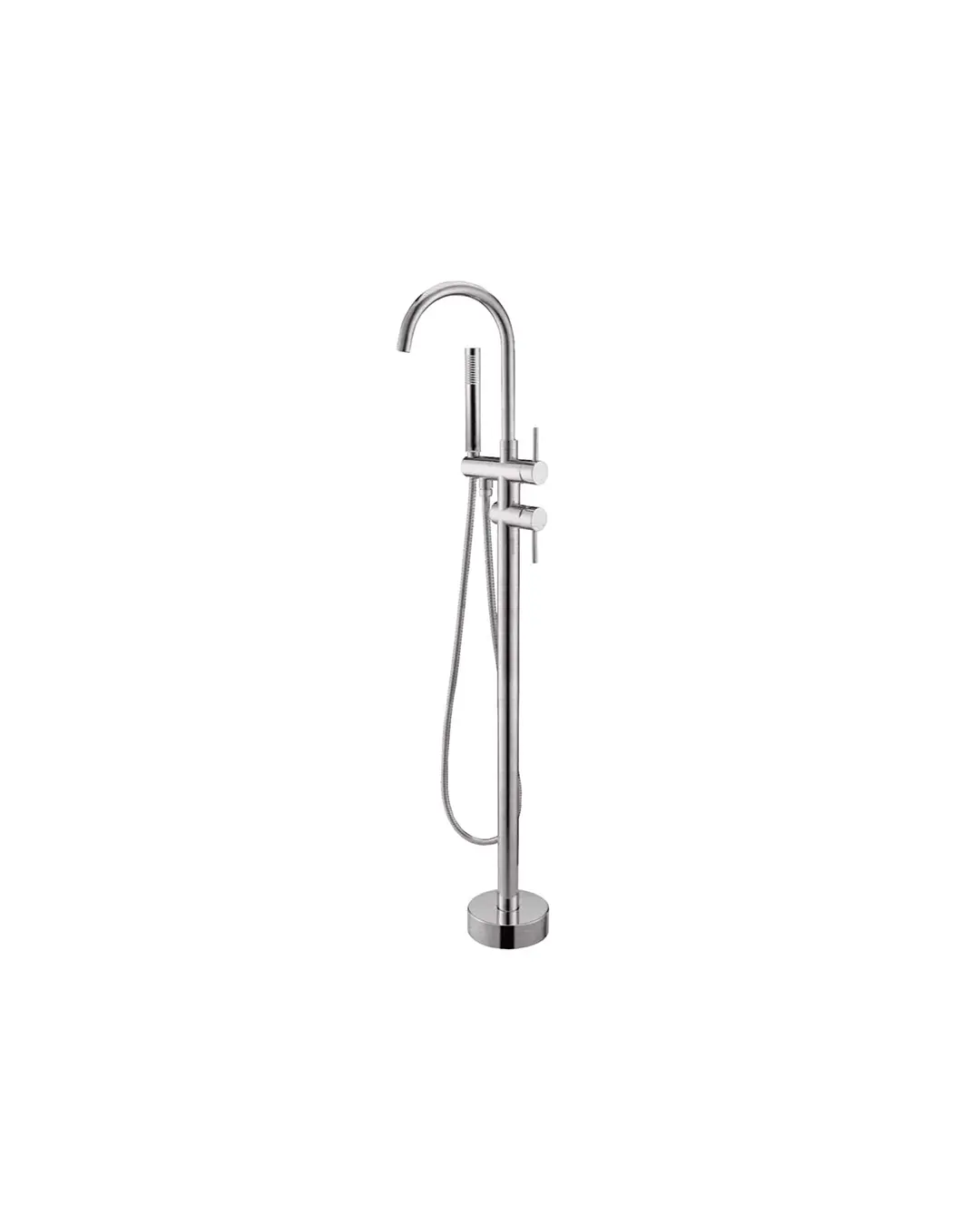[40822] Pentro Brushed Nickel Free Standing Spout & Shower