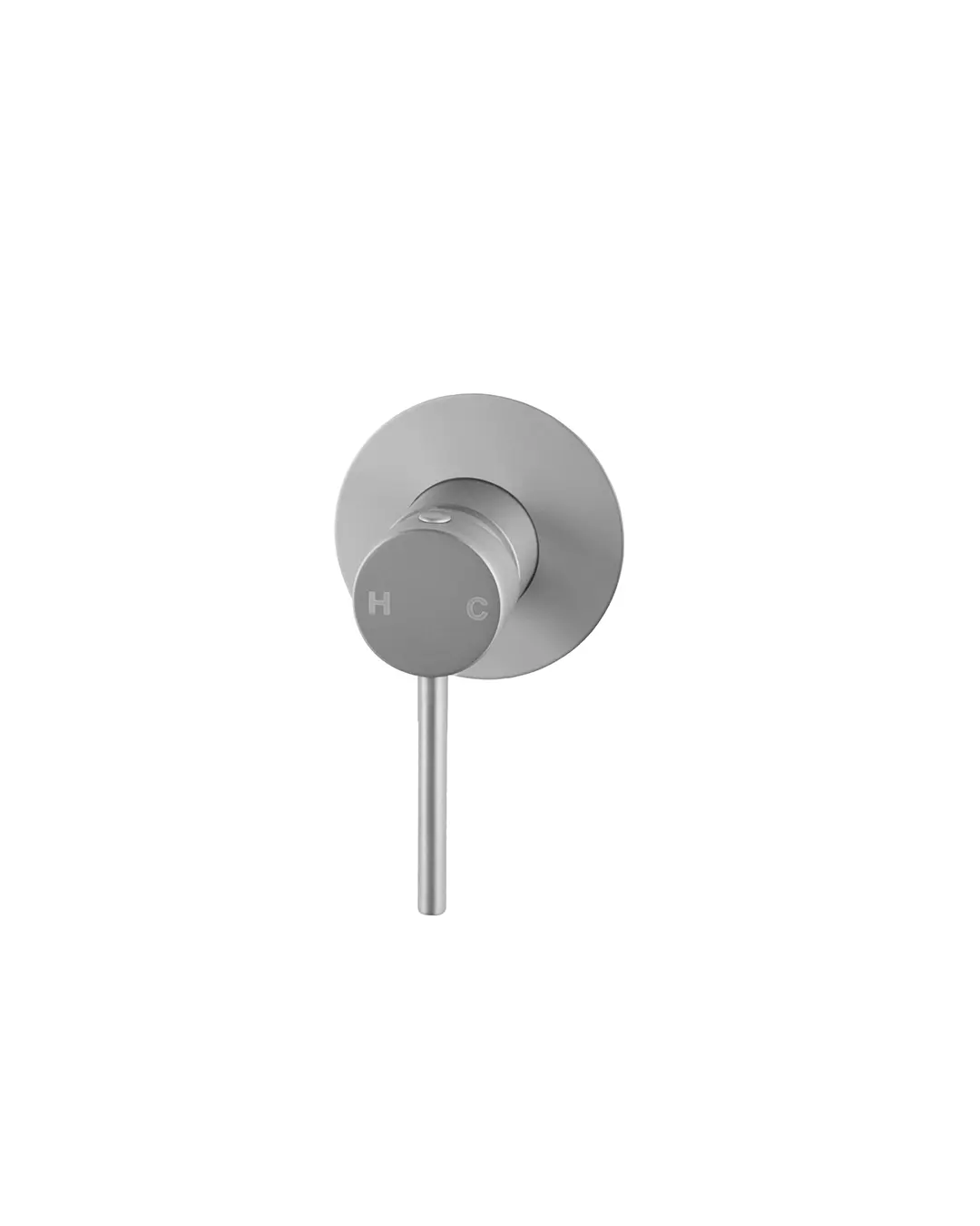 [40815] Pentro Brushed Nickel Round Shower Mixer Tap with 65mm Cover plate