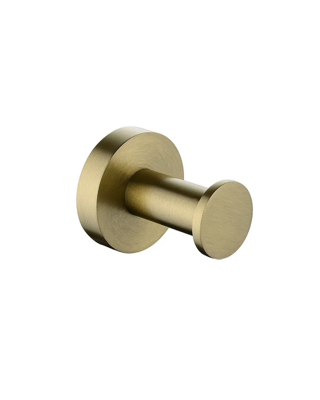 [40804] Pentro Brushed Yellow Gold Round Robe Hook