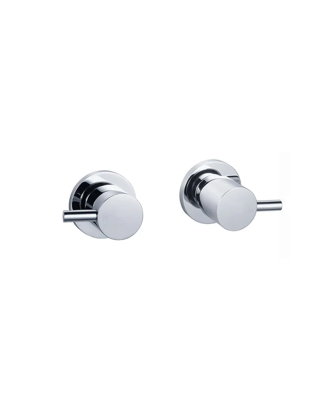 Pentro Chrome Round Shower Taps