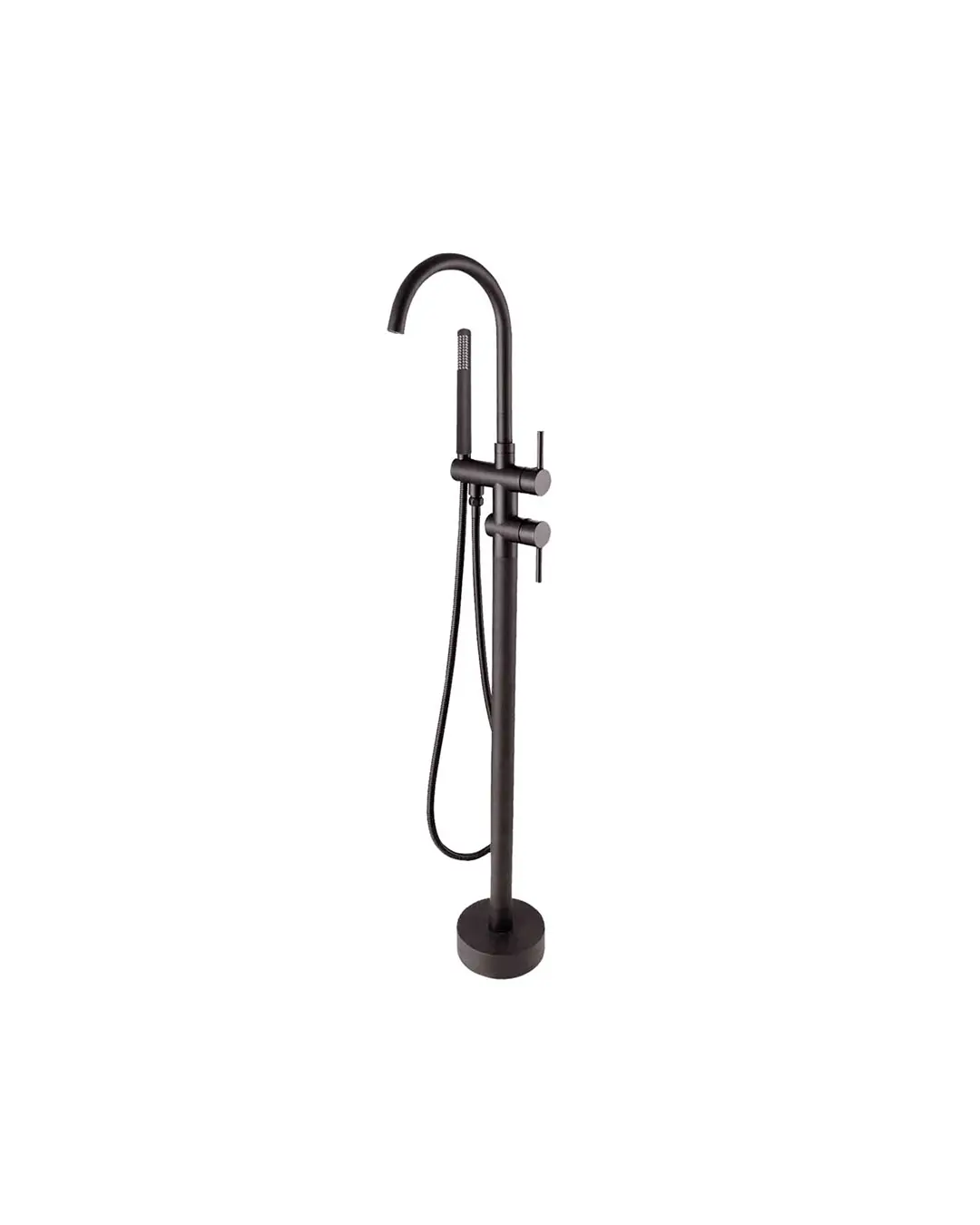 [40852] Pentro Gun Metal Grey Free Standing Spout & Shower