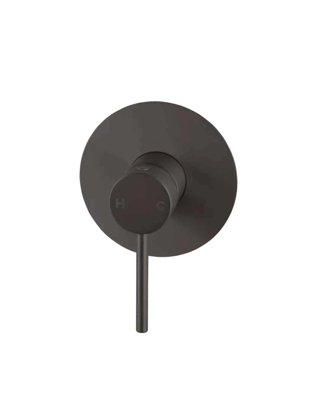 [40844] Pentro Gun Metal Grey Round Shower Mixer Tap