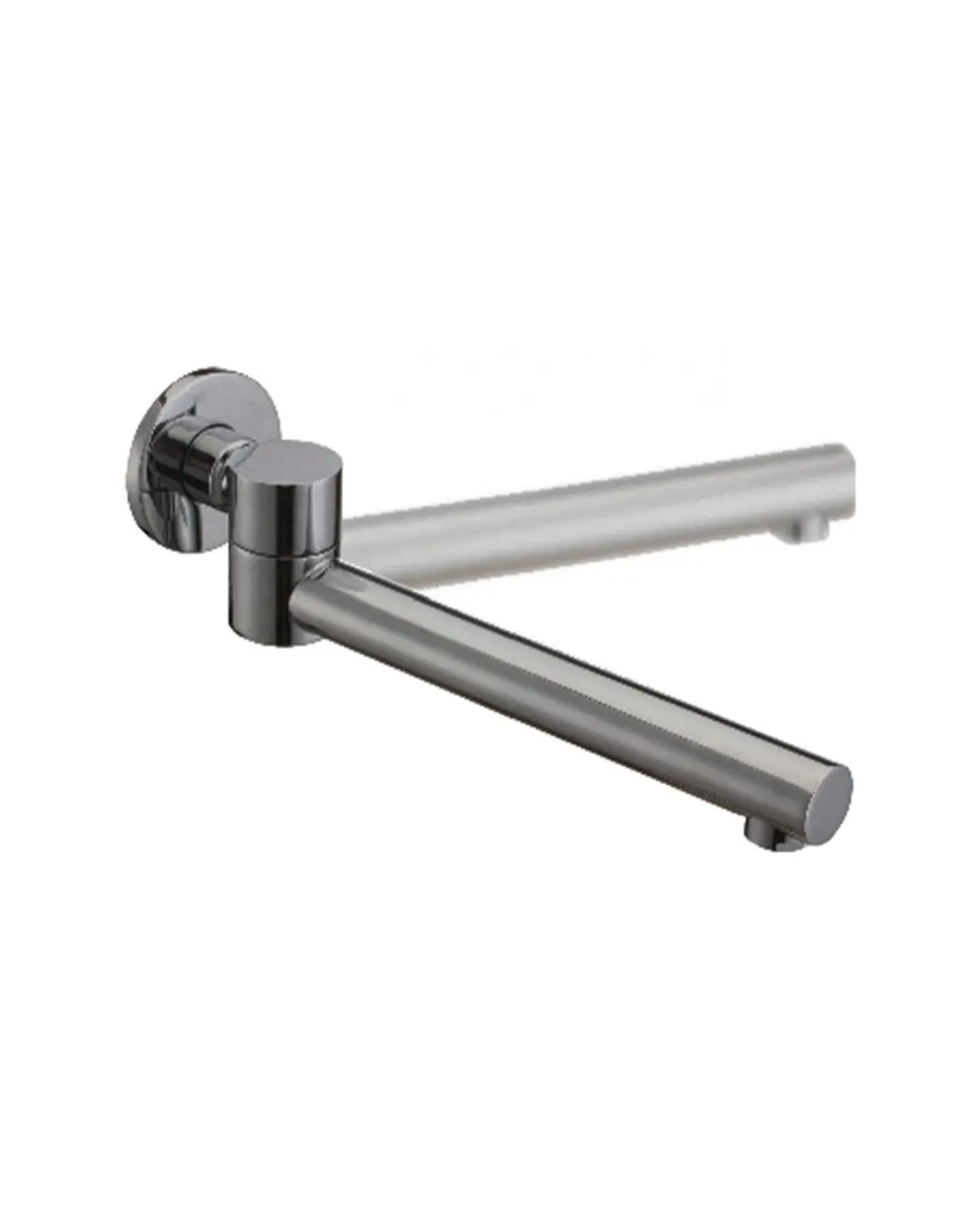 [40847] Pentro Gun Metal Grey Swivel Round Bath Spout