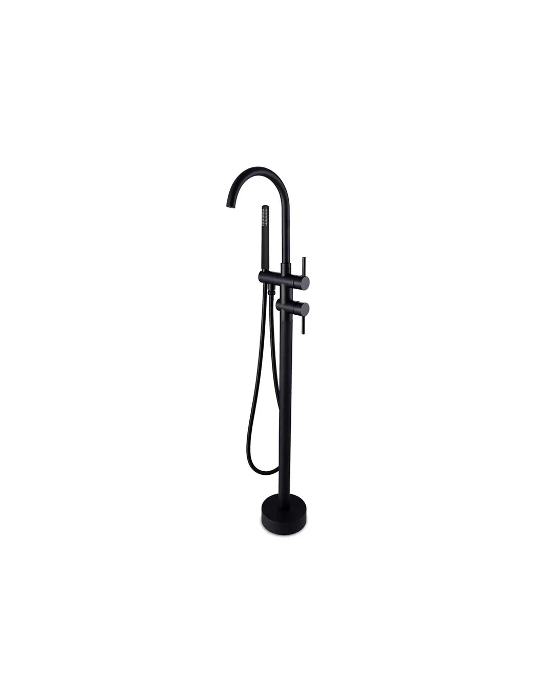 [40761] Pentro Matte Black Free Standing Spout & Shower