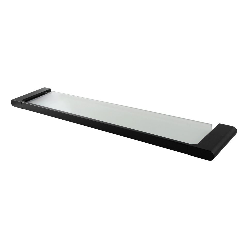 [41080] Persano Matte Black Zinc Alloy Towel Shelf