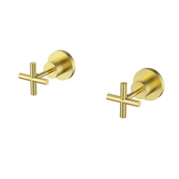 [44590] Plnz Wall Top Assemblies Brushed Gold Lead Free