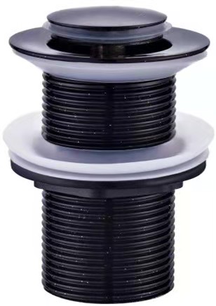 [43727] Pop-up Waste Basin Non Overflow32mm Matt Black