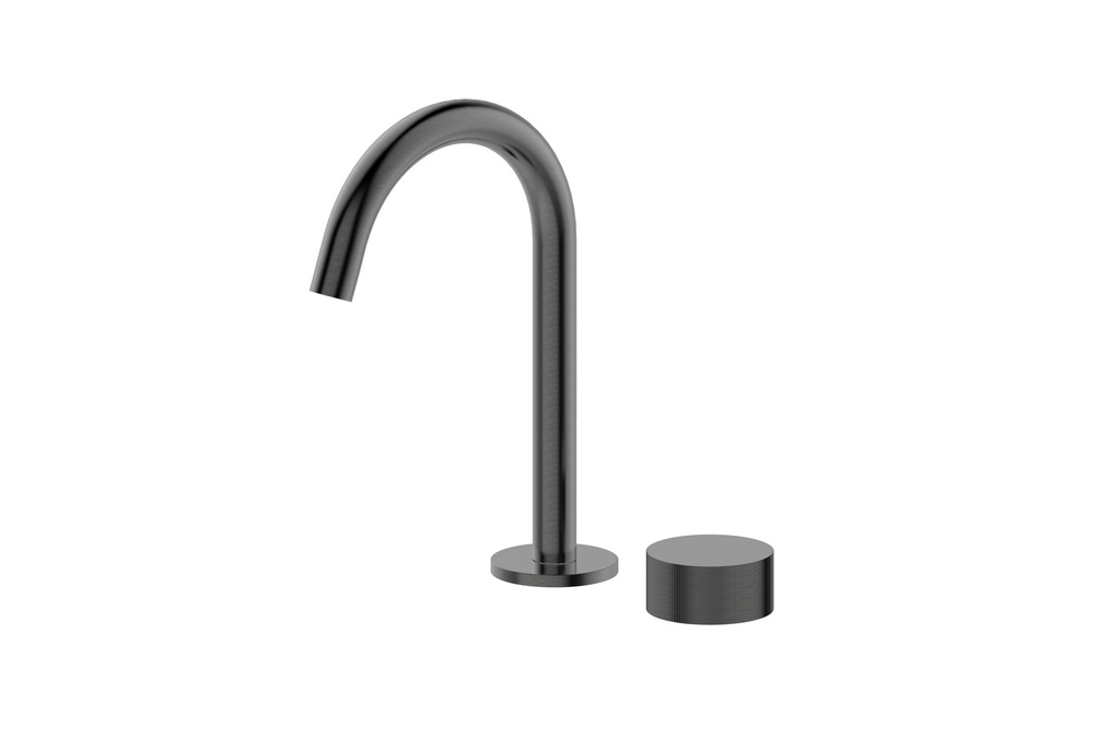 [55174] Qi Rund Progressive Rund Basin Set Burshed Gun Metal