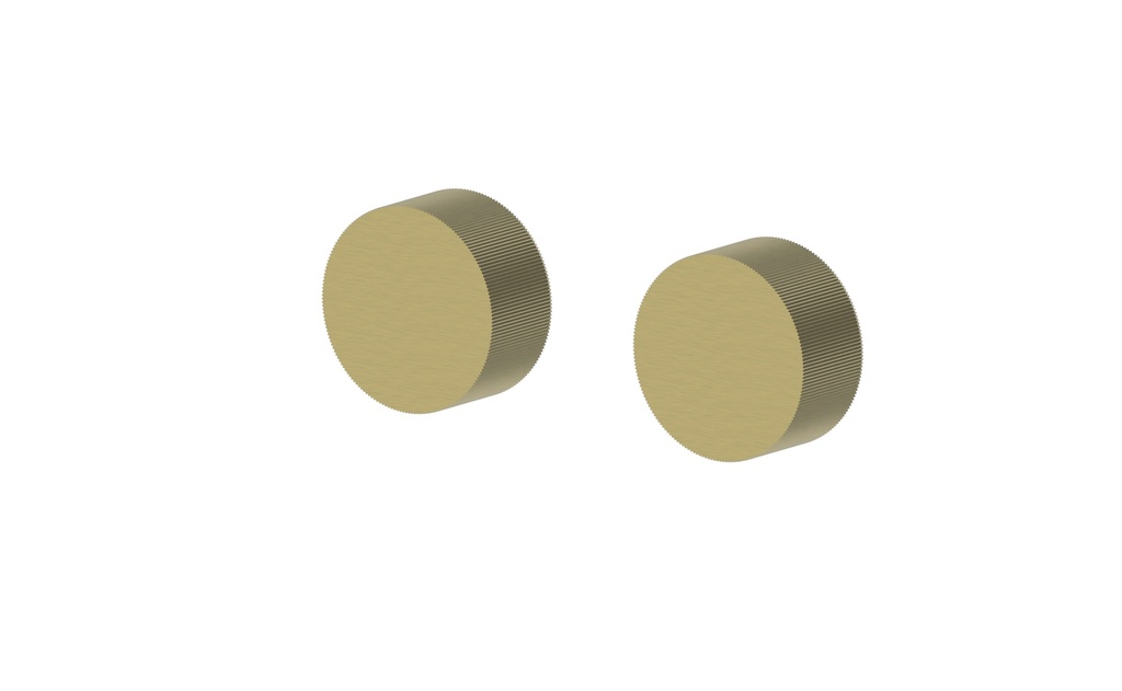 [55168] Qi Rund Wall Top Assembly Ceramic Quarter Turn Disc Spindles Brushed Gold