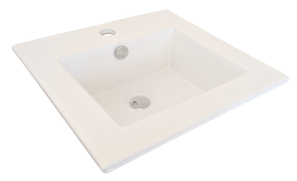 [43158] Rosa Countertop Basin 420 x 420 x 170 mm(Ceramic Gloss White)