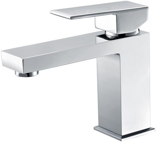 [44120] Rosa Rectangle Handle Basin Mixer Chrome Lead Free