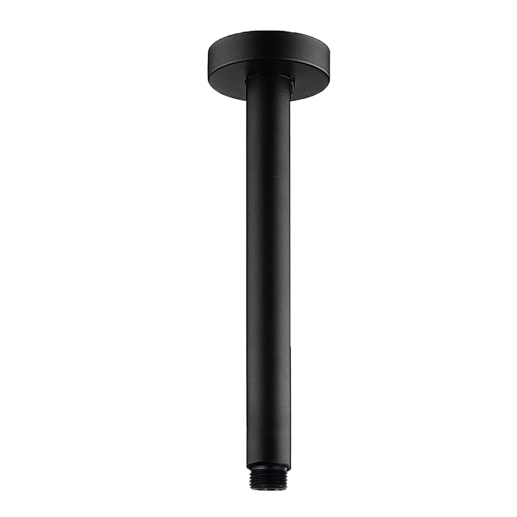 [40370] Round Black Ceiling Shower Arm 300mm