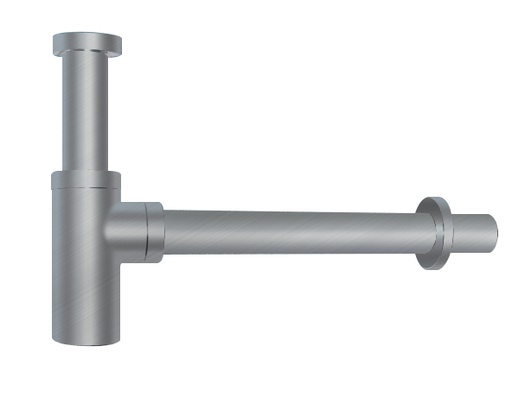 [41098] Round Brushed Nickel Bottle Trap 32mm