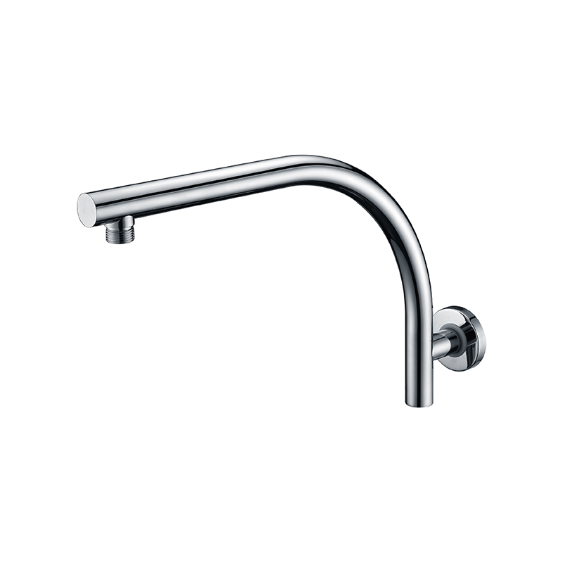 [55114] Round Curved Shower Arm Chrome