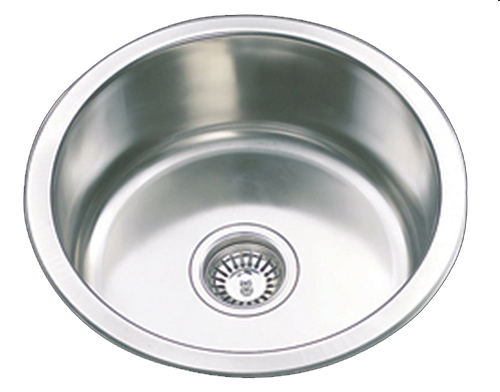 [43112] Round Kitchen Sink Ã¸430mm (304 Stainless Steel)