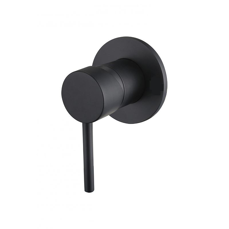 [55221] Round Matte Black Shower Mixer