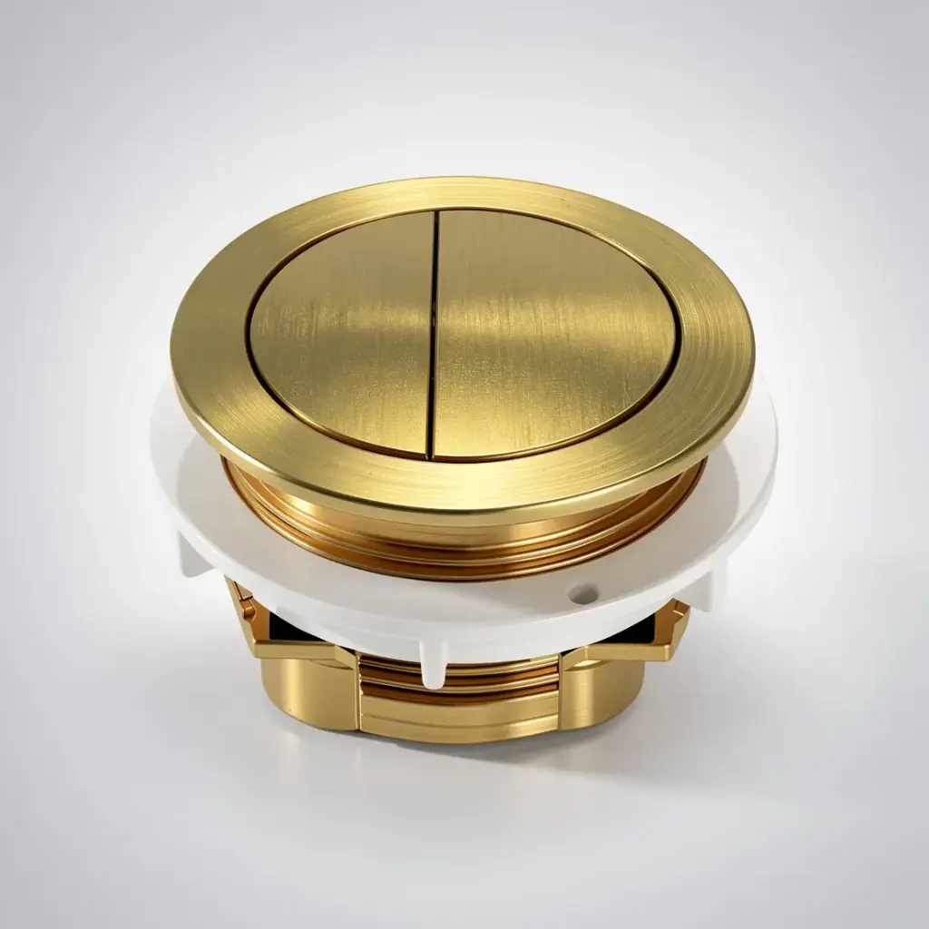 [71012/PB-RBG] Round Press Button Brushed Gold for TPT-EDEN