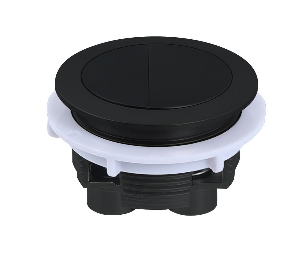 [56279] Round Press Button Matte Black