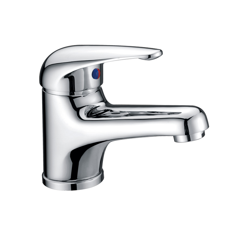 [44740] Ruby Slim Rectangle Handle Basin Mixer Lead Free