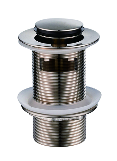 [55557] Run Brushed Nickel 32mm Brass Pop-Up Waste With Overflow
